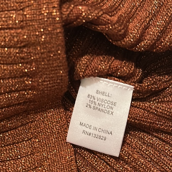 Superdown | sonya rib shimmer tank | size xsmall - Picture 11 of 11